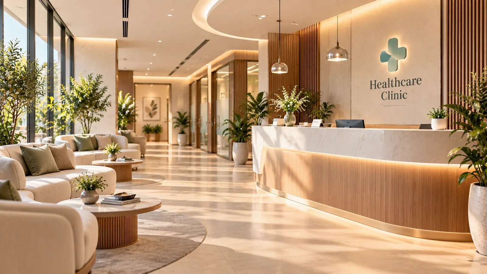 Healthcare clinic interior